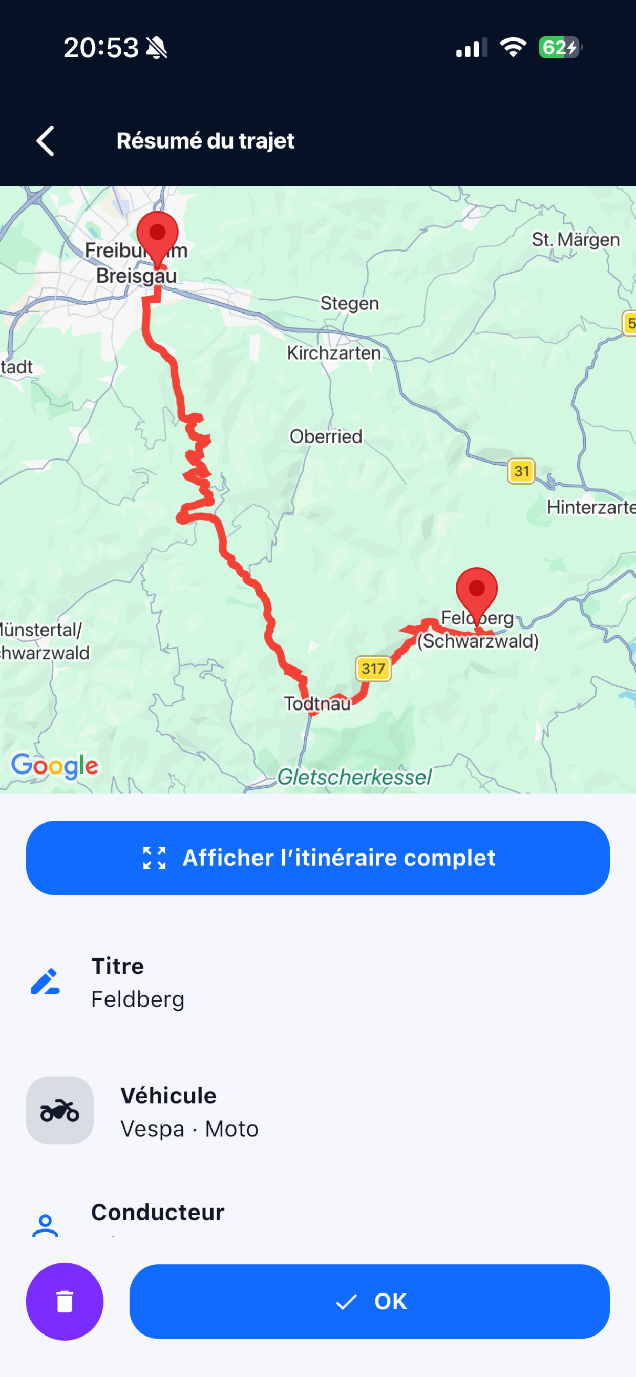 Routeo Carte screenshot